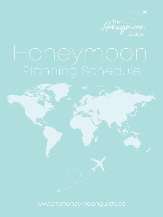 honeymoon planning schedule cover