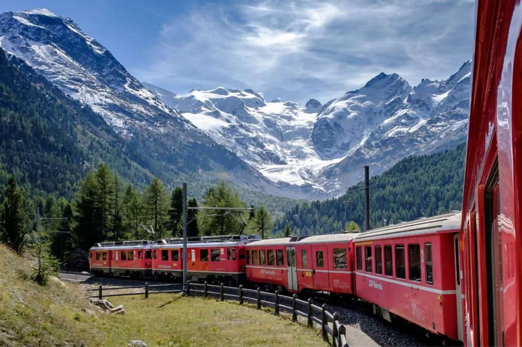 bernina express in switzerland